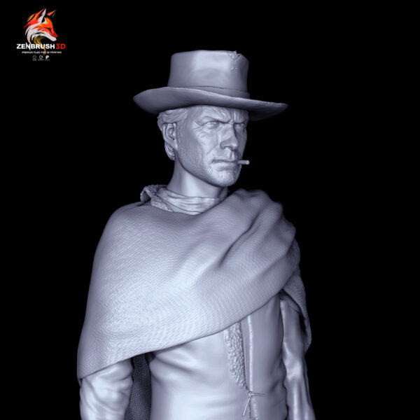 Clint Eastwood - The Good, the Bad and the Ugly STL 3D PRINTING - Imagen 4