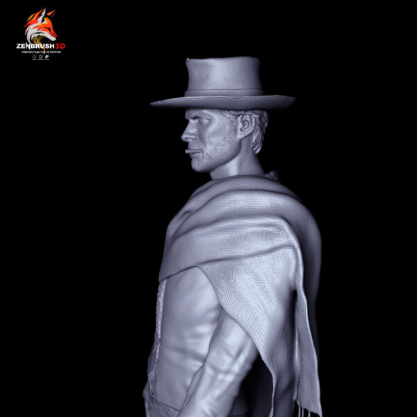 Clint Eastwood - The Good, the Bad and the Ugly STL 3D PRINTING - Imagen 3