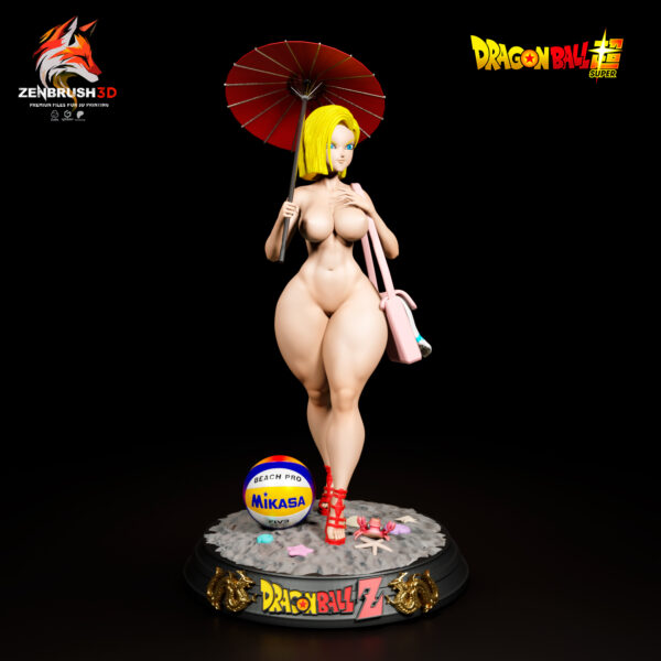 Android 18 - Beach Outfit STL 3D PRINTING - Imagen 6