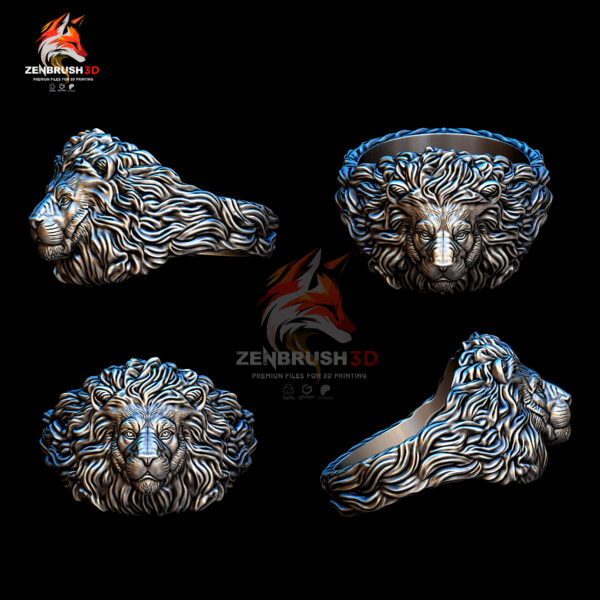 Lion Ring  STL 3D PRINTING