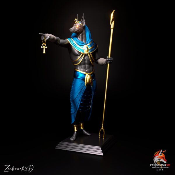 Anubis - Egyptian god of the underworld STL 3D PRINTING - Imagen 2