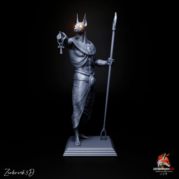 Anubis - Egyptian god of the underworld STL 3D PRINTING - Imagen 7