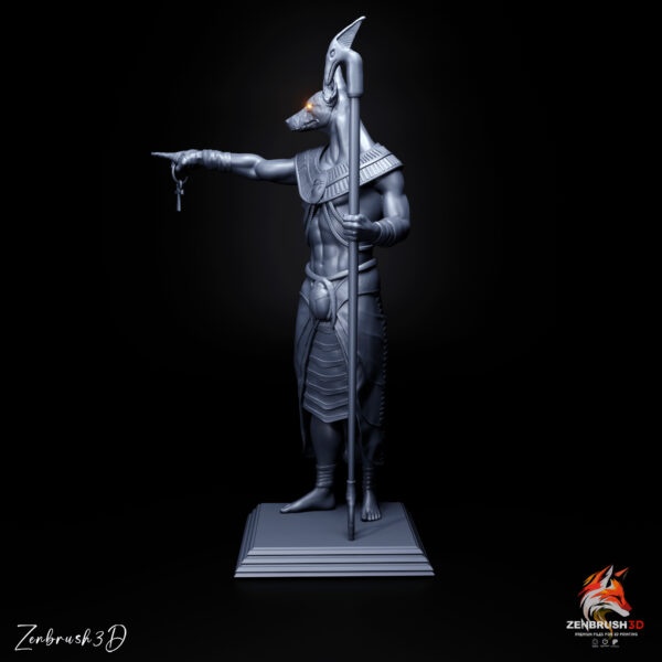 Anubis - Egyptian god of the underworld STL 3D PRINTING - Imagen 8