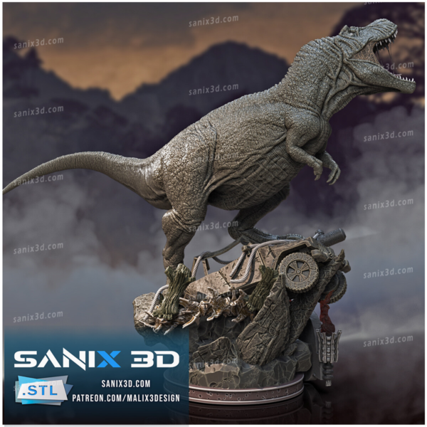 Jurassic Park - T - Rex STL 3D PRINTING - Imagen 3