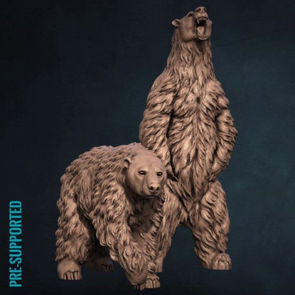 Polar Bears STL 3D PRINTING