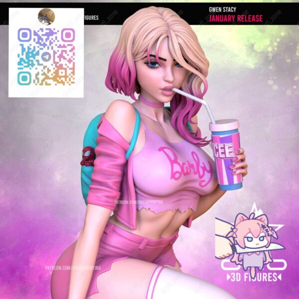 Gwen Stacy Casual STL 3D PRINTING